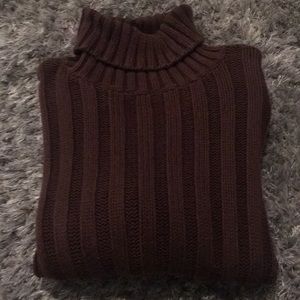 JCrew Brown Ribbed Sweater